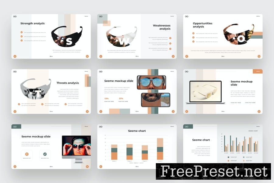 Seeme- Glasses Google Slides Template PKGDC5R