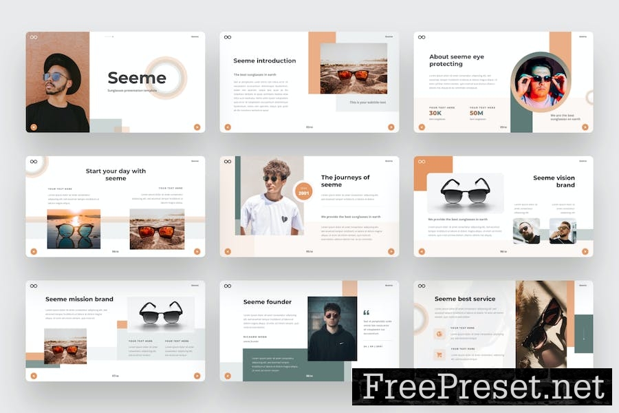 Seeme- Glasses Google Slides Template PKGDC5R