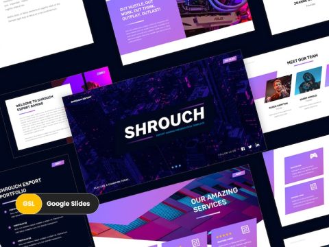 Shrouch - Esport Gaming Google Slides Template 5HCRWBJ