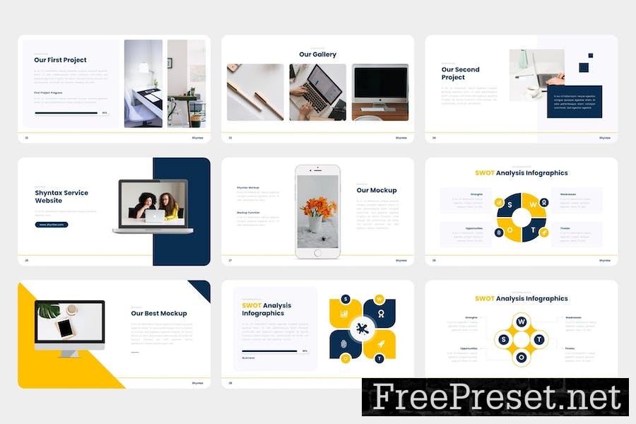 Shyntax - Business Agency Google Slides Template DBZ5M3G