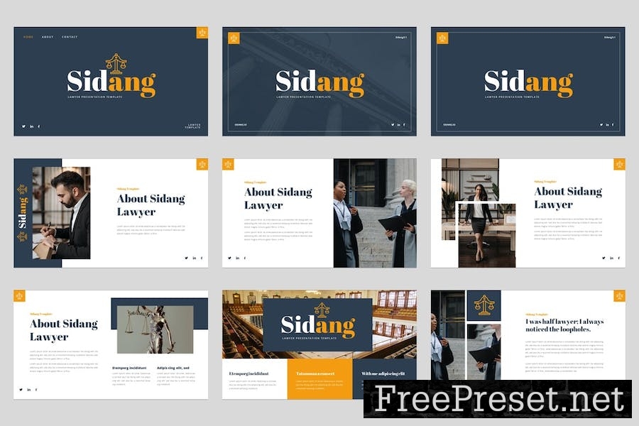 Sidang - Lawyer Google Slides Template MM2ZTGS