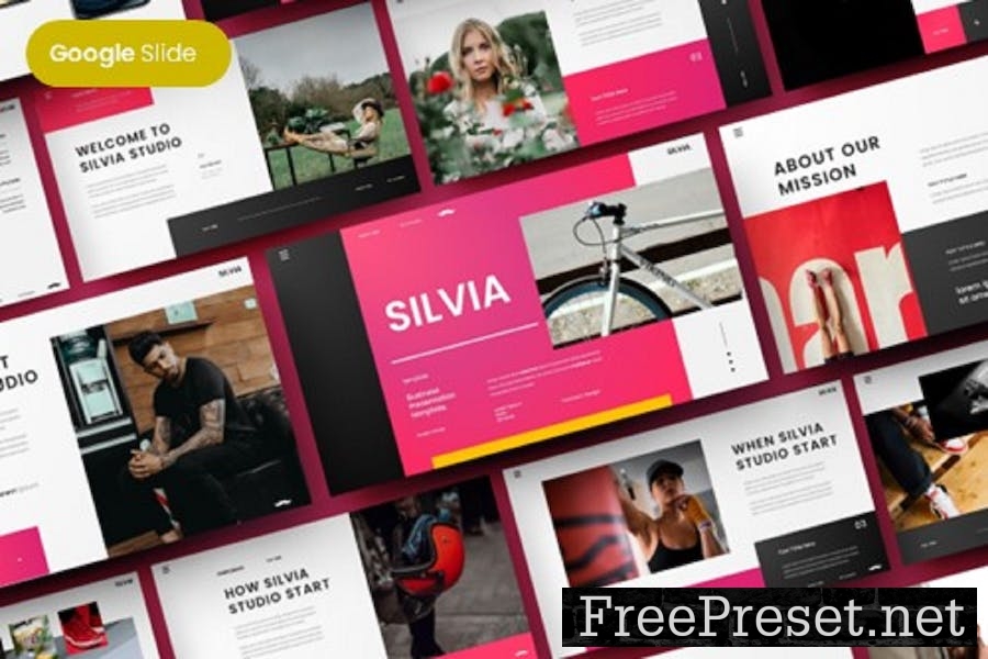 Silvia - Business Google Slide Template X9XPZJN