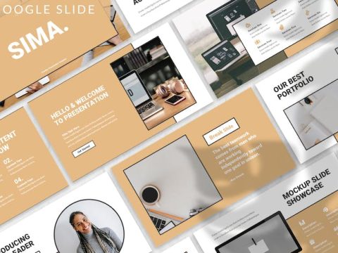 Sima - Creative Google Slide Template 94D9HSQ