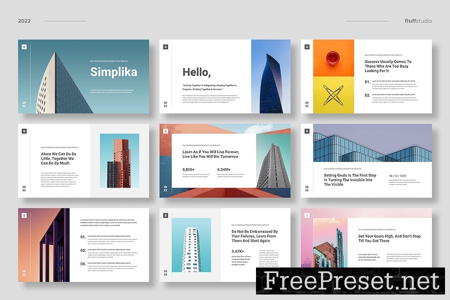 Simplika - Minimalist Google Slides Template TSSEF82