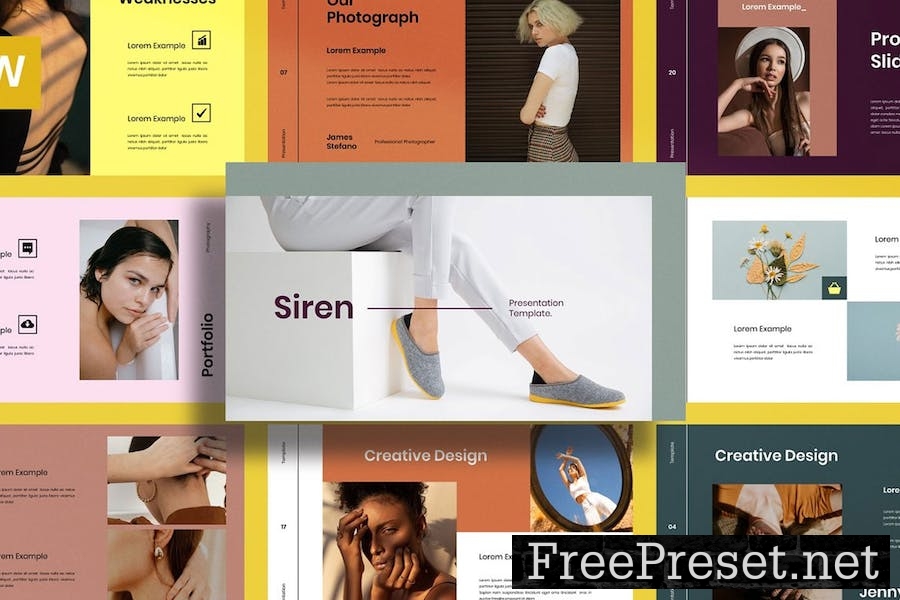 Siren Google Slides Presentation Template EKVD6KB