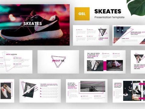 Skeates - Shoes & Sneakers Google Slides Template QMZYYR9