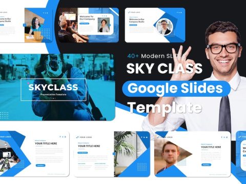 SKYCLASS Business Google Slides Template H5HXX3J