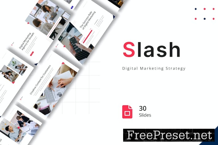 Slash - Digital Marketing Strategy Google Slides RFPNF9R