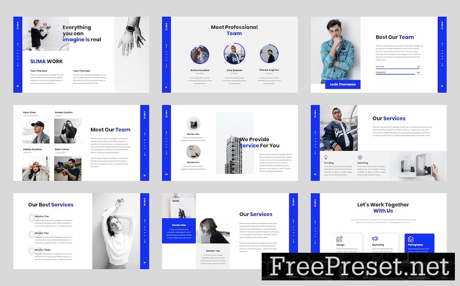 SLIMA - Creative Agency Google Slide Template 8SDMXU5