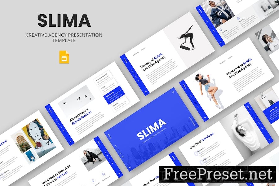 SLIMA - Creative Agency Google Slide Template 8SDMXU5