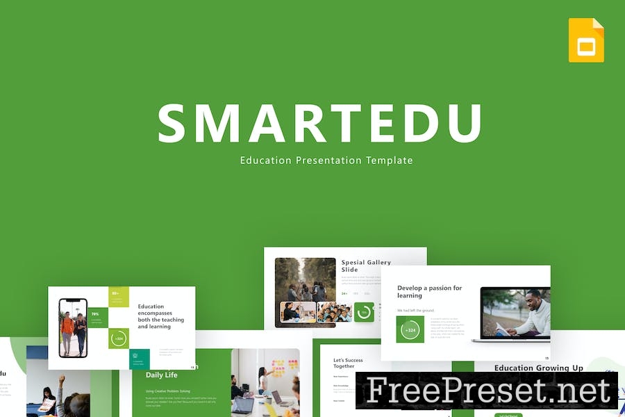 SmartEdu Education Google Slides Template RPV89NS