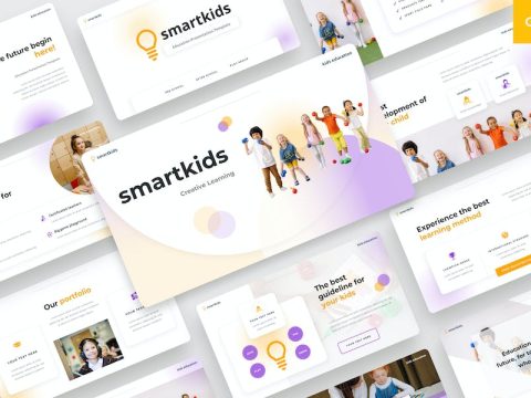 Smartkids - Kids Education Google Slides Template 6WADF2N