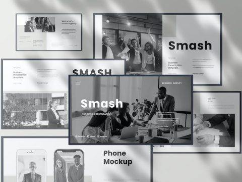 Smash Business Presentation Google Slide Template FK2VS85