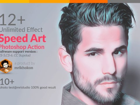 Speed Art Photoshop Action