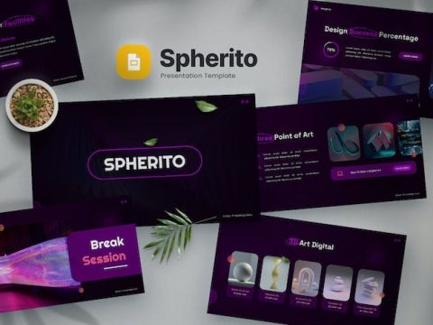 Spherito - NFT Creative Art Google Slides Template ND8AWV2