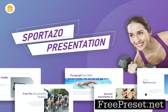 Sportazo Purple Professional Sport Google Slides 3CN5E4M