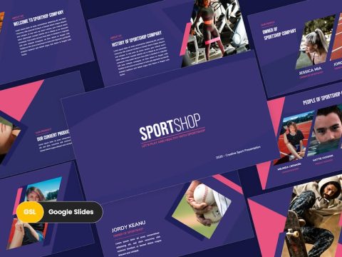 Sportshop - Sport Product Google Slides Template 6GFGZNJ