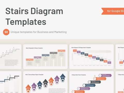 Stair Diagram Templates for Google Slides 84JJBKF