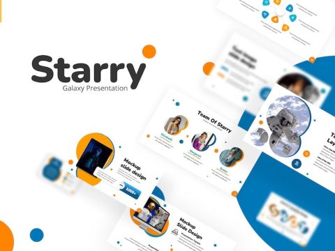 Starry Galaxy - Google Slides Template CZW3DXR