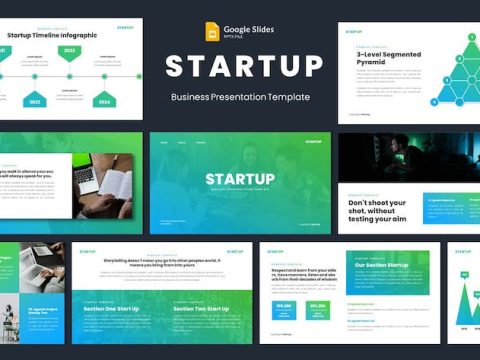 Startup Business Pitch Deck Google Slides Template M8PA5JX