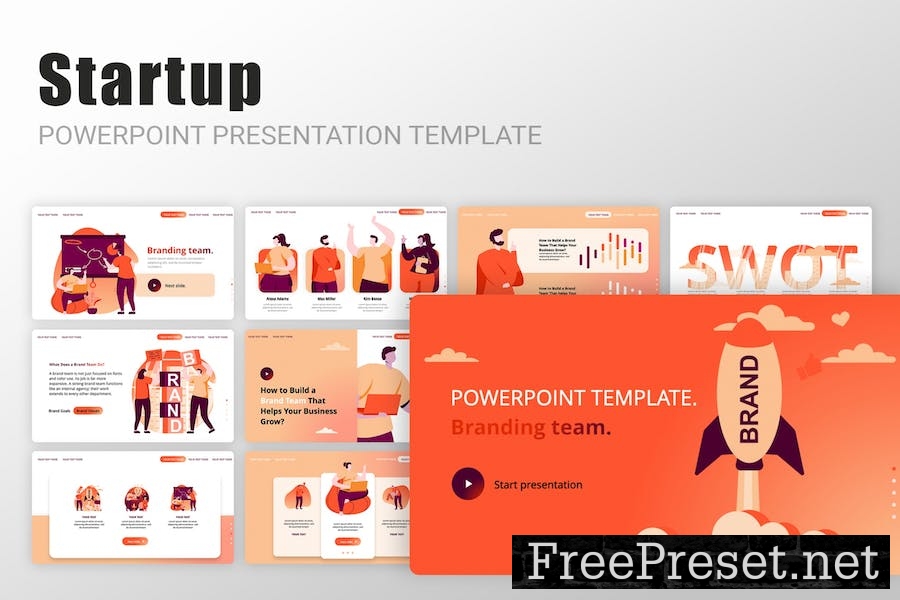 Startup Powerpoint Illustrations EDMZNYB