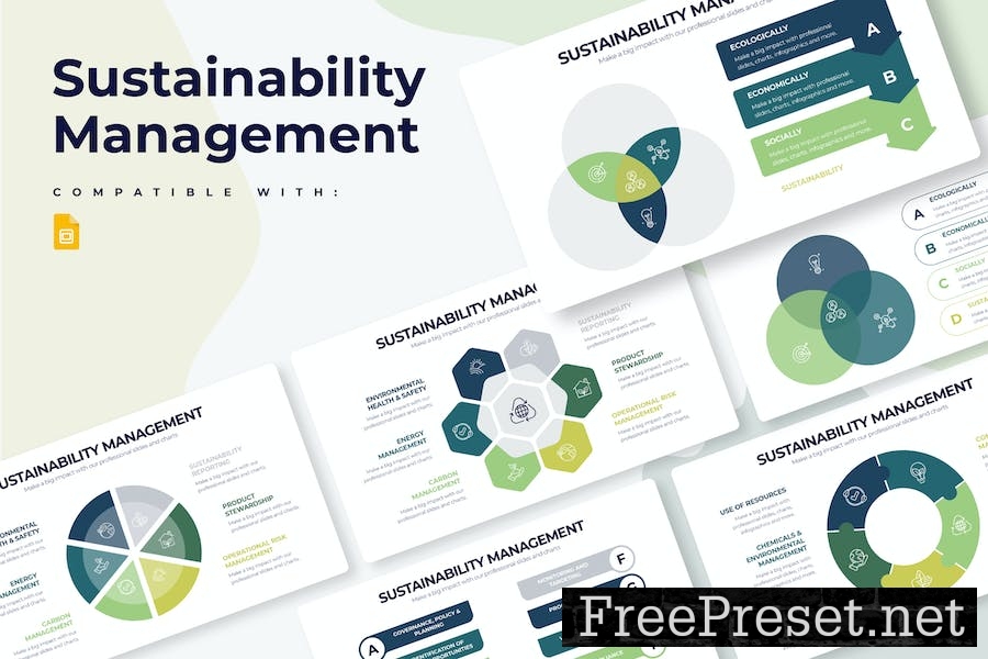 Sustainability Management Google Slide Infographic NGAVLZT