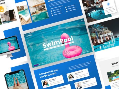 Swimpool - Swimming Pool Google Slides Template