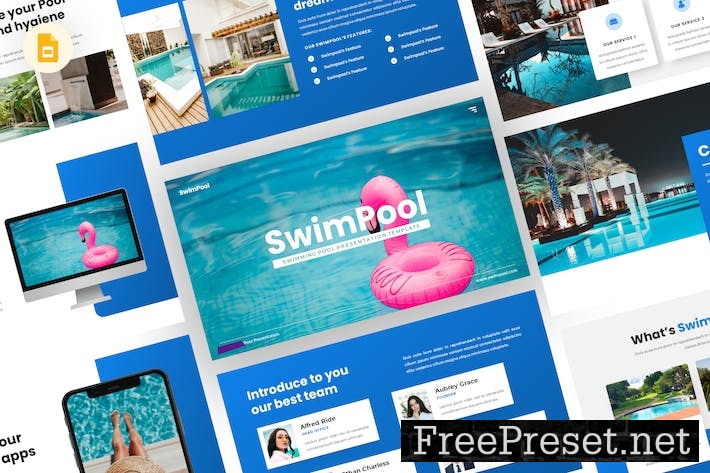 Swimpool - Swimming Pool Google Slides Template