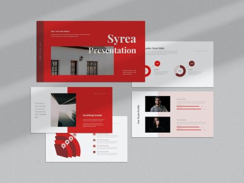 Syrea : Pitch Deck Red Google Slides LDYSJST