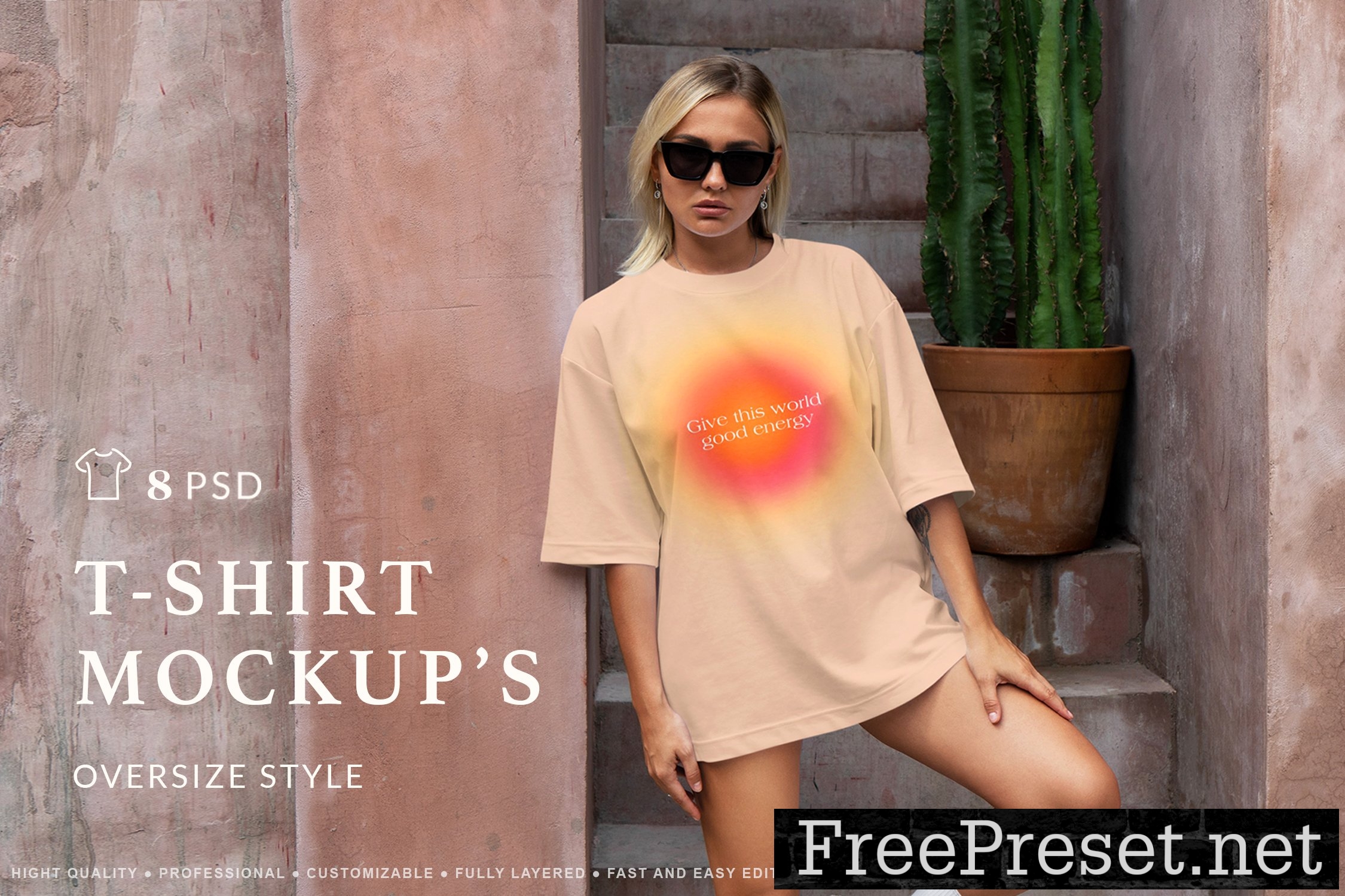 T-Shirt Mockups Oversize Style 10246340