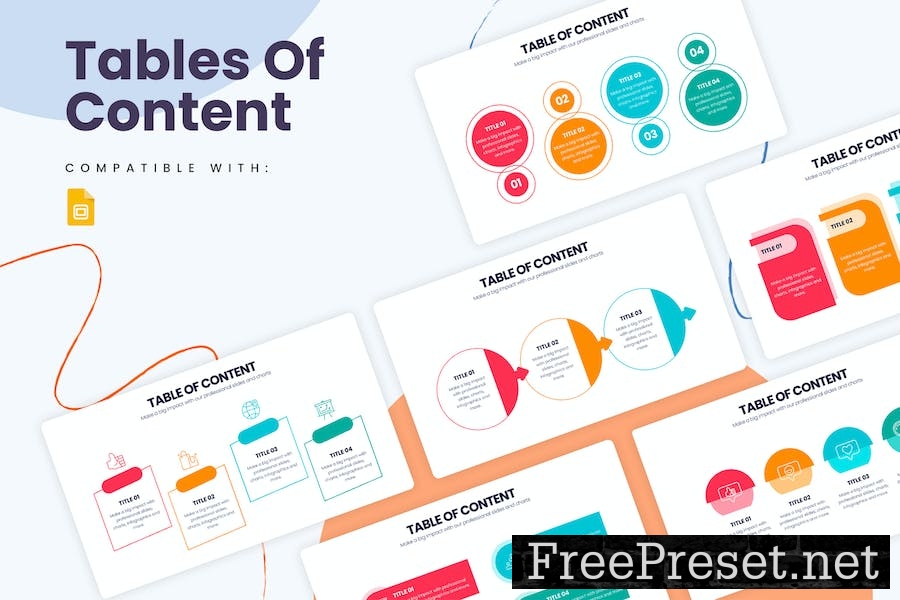 Table of Content Google Slides Infographics ELDAHA3