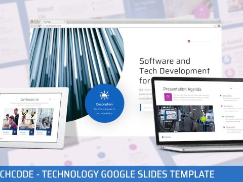 Techcode - Technology Google Slide Template 4J6E723