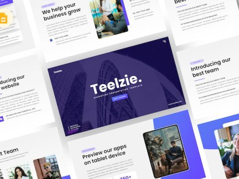 Teelzie - Marketing Google Slides Template