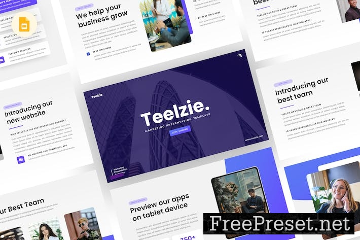 Teelzie - Marketing Google Slides Template