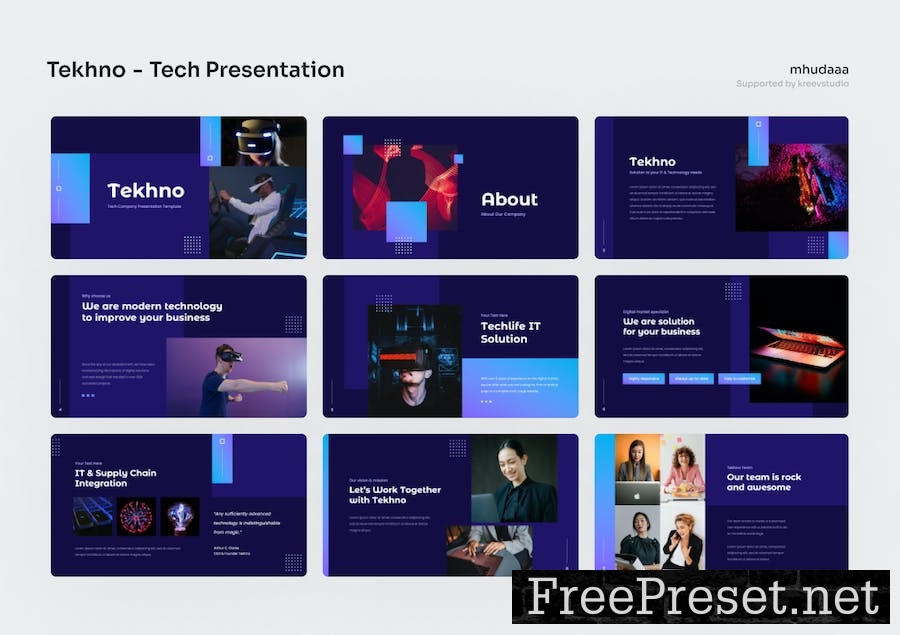 Tekhno - Tech Google Slides Presentation HL9CDTY