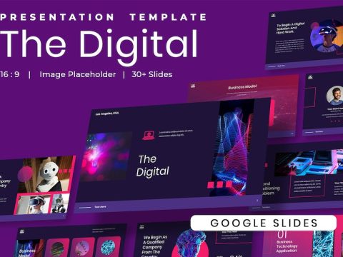 The Digital - Modern Start Up Google Slides D2YS5UA