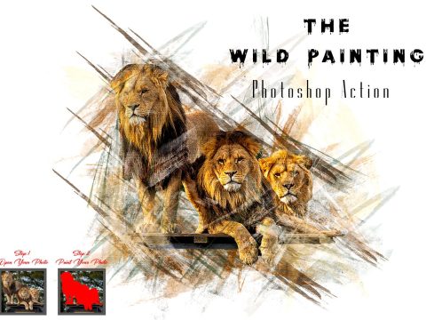 The Wild Painting Photoshop Action 10320676