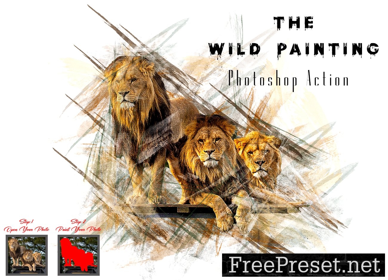 The Wild Painting Photoshop Action 10320676