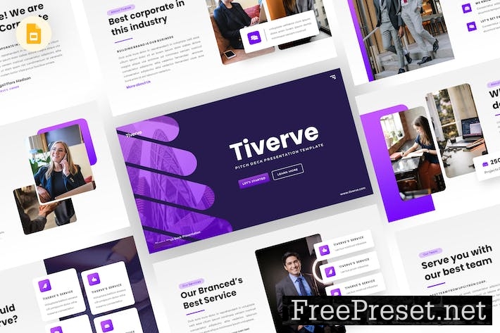 Tiverve - Pitch Deck Google Slides Template