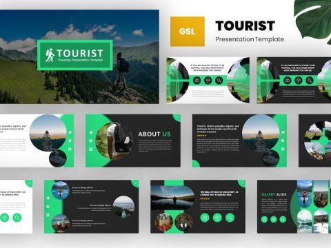 Tourist - Adventure Google Slides Template 4M584AB