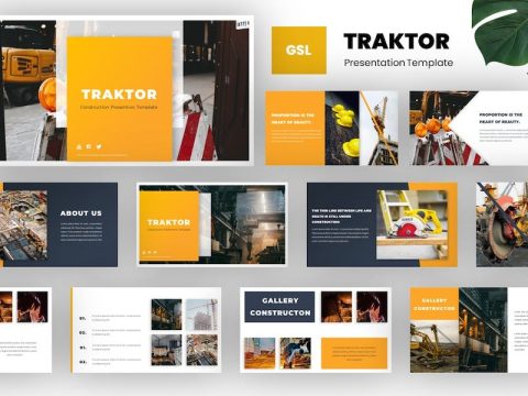 Traktor - Construction Google Slides Template 7SWNGT9