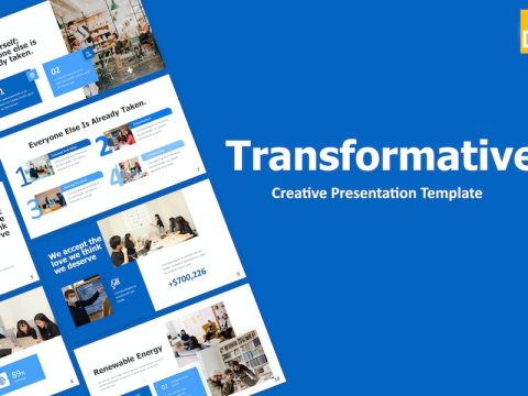 Transformative Blue Creative Business GoogleSlides BE72E8F