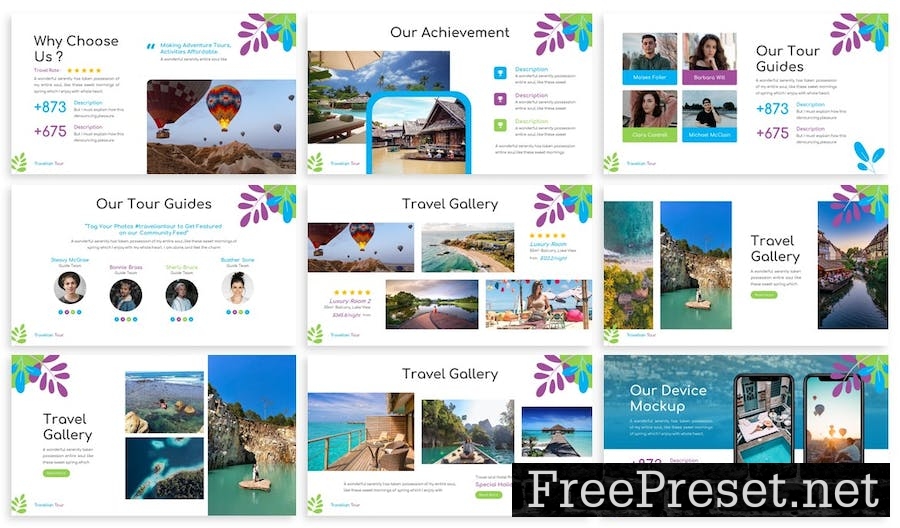 Travelian - Travel Agency Google Slide Template M8X48R4