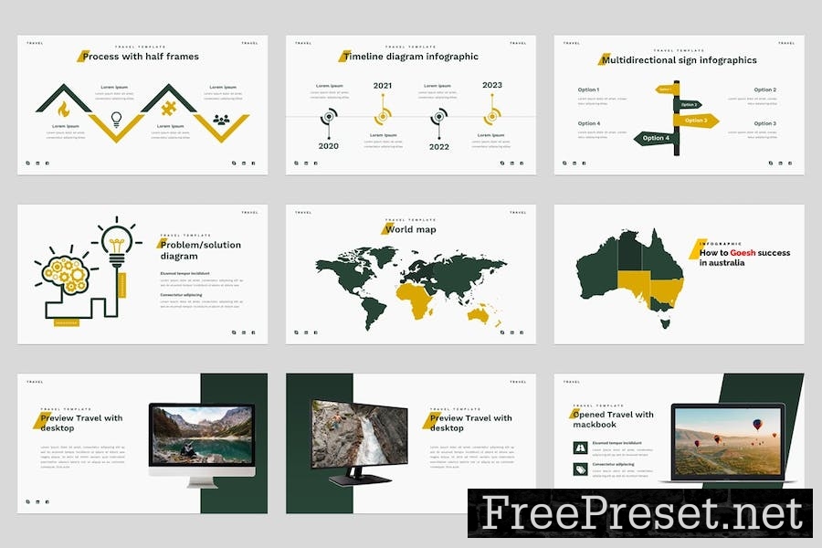 Traveling & Adventure Google Slides Template QQ9EEU2