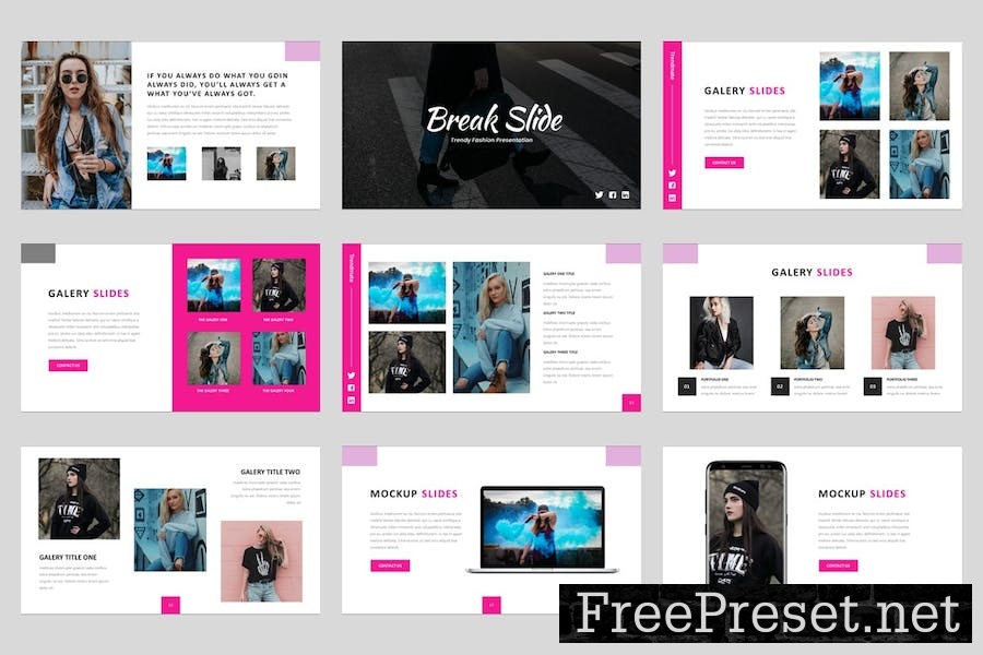 Trendmate - Fashion Trendy Google Slides Template YHJAJUH