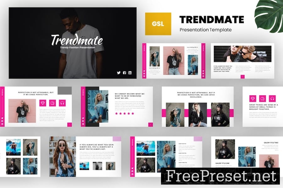 Trendmate - Fashion Trendy Google Slides Template YHJAJUH