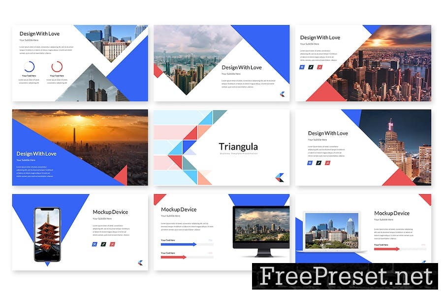 Triangula - Google Slides Template TR9HBZ2