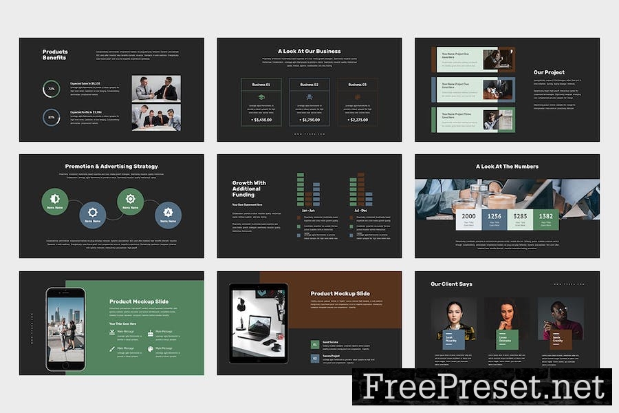 Tygea : Pitch Deck Business Google Slides Template V32QTK2