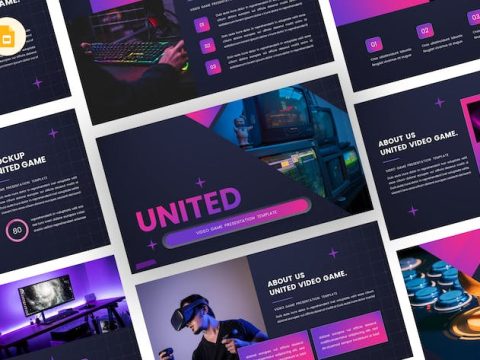 United - Video Game Google Slides Template WKBY72J