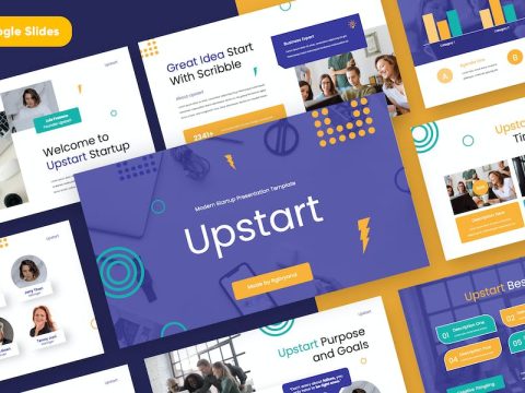 UPSTART - Business Modern Google Slides Template VWDZ55C